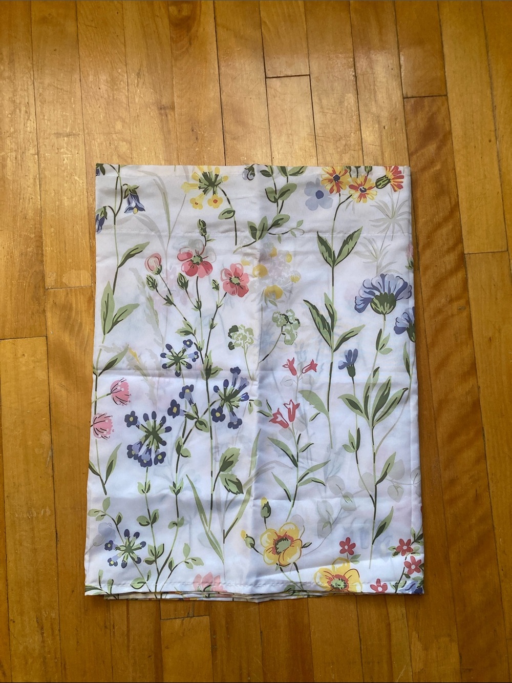 Floral Botanical Kitchen Valance - Pastel Multicolor
